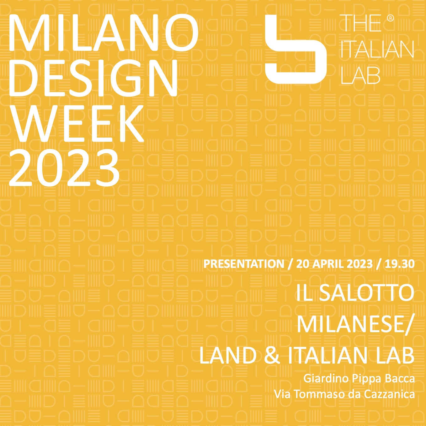 MILANO DESIGN WEEK 2023 - The Italian Lab
